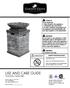 USE AND CARE GUIDE PEDESTAL FIREBOWL