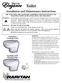 Toilet. Installation and Maintenance Instructions