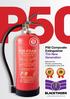 P50 Composite Extinguisher The New Generation. Britannia Fire Proudly manufacturing in Great Britain since 2010 SECURITY.