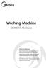 Washing Machine OWNER S MANUAL