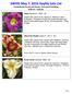 SWIDS May 7, 2016 Daylily Sale List Vanderburgh County 4-H Center, Commercial Building 8:00 am 3:00 pm