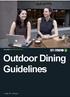 Outdoor Dining Guidelines