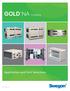 GOLDTMNA Catalog. Application and Unit Selections.
