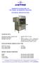 NEWSMITH STAINLESS LTD THE MODEL 80 WASHING MACHINE TECHNICAL SPECIFICATION