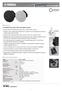Features. General Specifications. Ceiling Speaker VXC6/VXC6W. A versatile line-up for clear consistent sound. Technical Data Sheet