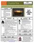 Crystal Fire. User Manual for: CF-20-LP (NG), CF-1224-LP (NG), CF-2424-LP(NG), CF-1242-LP(NG)