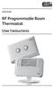 RF Programmable Room Thermostat User Instructions