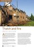 Thatch and fire. What you need to know. Thatch fire safety AUGUST / SEPTEMBER 2013 //