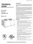 TECHNICAL GUIDE DESCRIPTION SPLIT-SYSTEM AIR-COOLED CONDENSING UNITS MODELS: HF-07 FEATURES B-0703