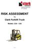 RISK ASSESSMENT For Clark Forklift Truck Models C20 C35