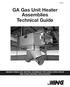 GA Gas Unit Heater Assemblies Technical Guide