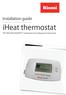 Installation guide. iheat thermostat. TB7100A1000 MultiPRO TM multispeed and multipurpose thermostat