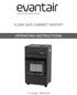 4.2kW GAS CABINET HEATER OPERATING INSTRUCTIONS. For Model: TWGC100