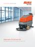 Cleaning Technology Municipal Technology. Hakomatic B 70, 90 and 120. Hand-operated scrubber-drier for medium and large areas