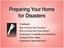 Preparing Your Home for Disasters