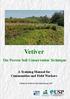 Vetiver The Proven Soil Conservation Technique A Training Manual for Communities and Field Workers