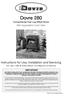 Dovre 280. Conventional Flue Log Effect Stove. With Upgradeable Control Valve. Instructions for Use, Installation and Servicing