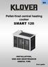 Pellet-fired central heating cooker SMART 120