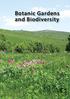 Botanic Gardens and Biodiversity. Botanic Gardens and Biodiversity