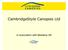 CambridgeStyle Canopies Ltd. In association with Mobilane UK