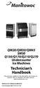 QM20/QM30/QM45 SM50 Q130/Q170/Q210/Q270 Undercounter Ice Machines. Technician s Handbook