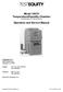 Model 1007H Temperature/Humidity Chamber Serial Number and above. Operation and Service Manual