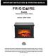 IMPORTANT INSTRUCTIONS & OPERATING MANUAL. Zurich Tabletop Retro Fireplace (Black)