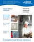 [ Complete Food Service Solutions ] FOOD SERVICE CATALOG INNOVATIVE WORKPLACE SOLUTIONS