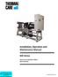 Installation, Operation and Maintenance Manual. MX Series. Rotary Screw Modular Chillers 50 to 125 Tons. Copyright 2009 Thermal Care