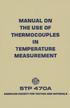 MANUAL ON THE USE OF THERMOCOUPLES IN TEMPERATURE MEASUREMENT