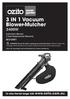 3 IN 1 Vacuum Blower-Mulcher 2400W