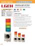 Audible Hybrids. Indicating Light with Horn. Horn/Signal Tower LGEH-FKA LGEH-FL LGEH-FM LGEH-FV
