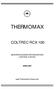 THERMOMAX COLTREC RCX 100 MICROPROCESSOR REFRIGERATION CONTROL SYSTEM ENGLISH.