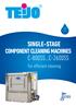 SINGLE-STAGE C-800SS...C-2600SS COMPONENT CLEANING MACHINES. For efficient cleaning