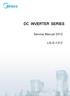 DC INVERTER SERIES. Service Manual 2013 LIS-E-1312