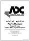 AD-330 / AD-320 Parts Manual Phase 7 Coin with S.A.F.E. System Option