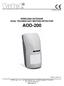 WIRELESS OUTDOOR DUAL TECHNOLOGY MOTION DETECTOR AOD-200