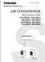 AIR CONDITIONER SERVICE MANUAL SPLIT WALL TYPE