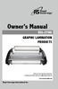 Owner's Manual RSL-2700 GRAPHIC LAMINATION PRODUCTS