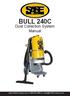 SASE BULL 240C. Dust Collection System Manual