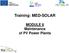 Training: MED-SOLAR. MODULE 6 Maintenance of PV Power Plants
