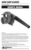 600W SHOP BLOWER OWNER S MANUAL. Item Number W50063