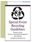 Special Event Recycling Guidelines. Broome County Division of Solid Waste Management