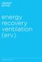 energy recovery ventilation (erv)