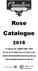 Rose Catalogue. 75 Queen St, SANDY BAY Ph: Fax: