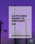 ELECTRIC SERVICE RELIABILITY IN PENNSYLVANIA 2006