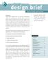 design brief This design brief provides an introduction into the design and application of DV. It addresses the following issues:
