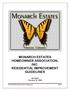 MONARCH ESTATES HOMEOWNER ASSOCIATION, INC. RESIDENTIAL IMPROVEMENT GUIDELINES