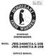 NO. J ISSUED: APR. 1, 2011 REVISED: SEP. 6, 2011 HOSHIZAKI DISHWASHER JWE-2400CUA-L-25B JWE-2400CUA-R-25B MODEL SERVICE MANUAL