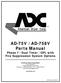 AD-75V / AD-758V Parts Manual